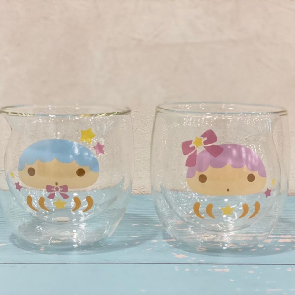 Sanrio Little Twins Star double wall cup set
